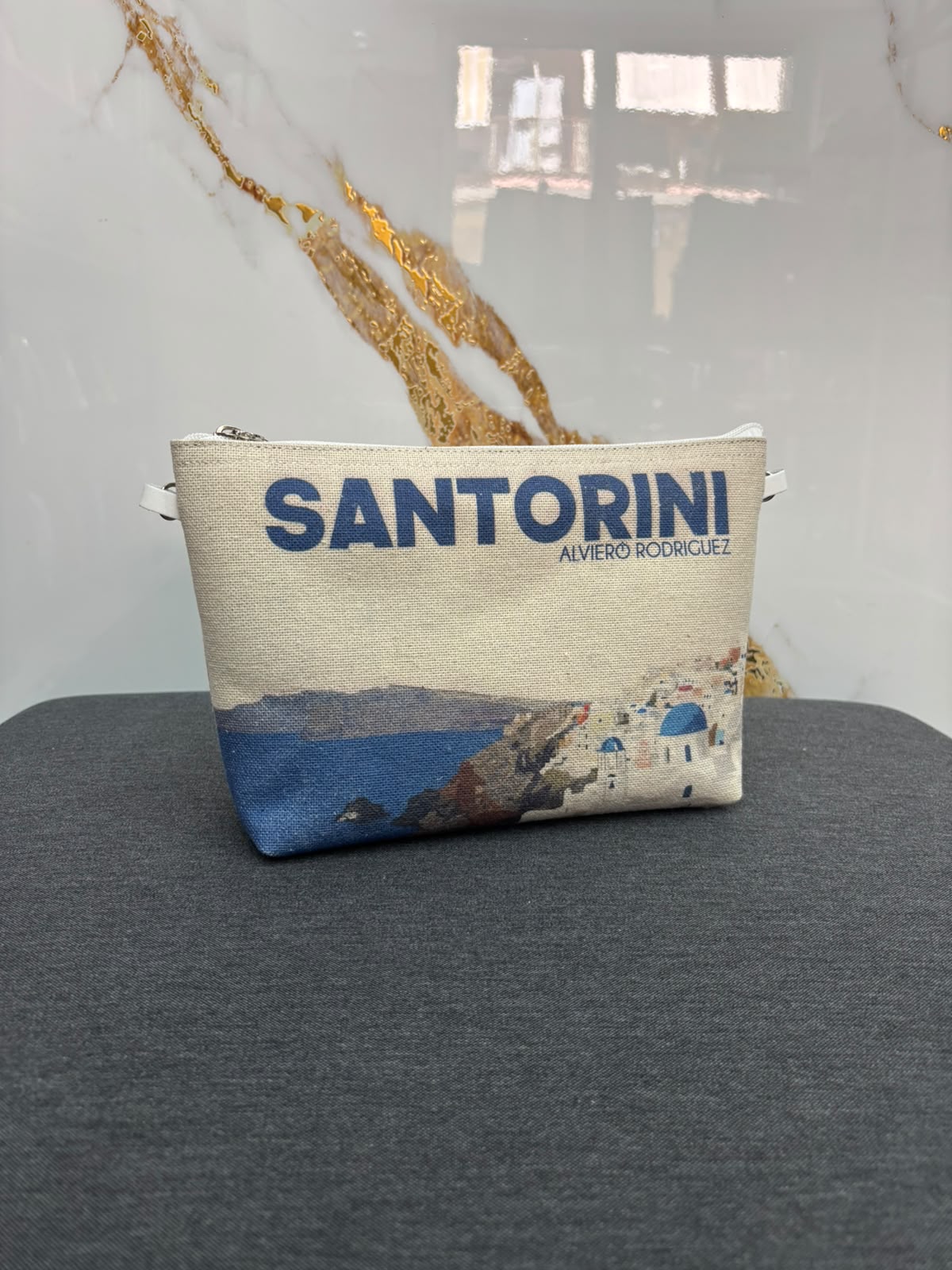 Pochette Sakura con tracolla Santorini