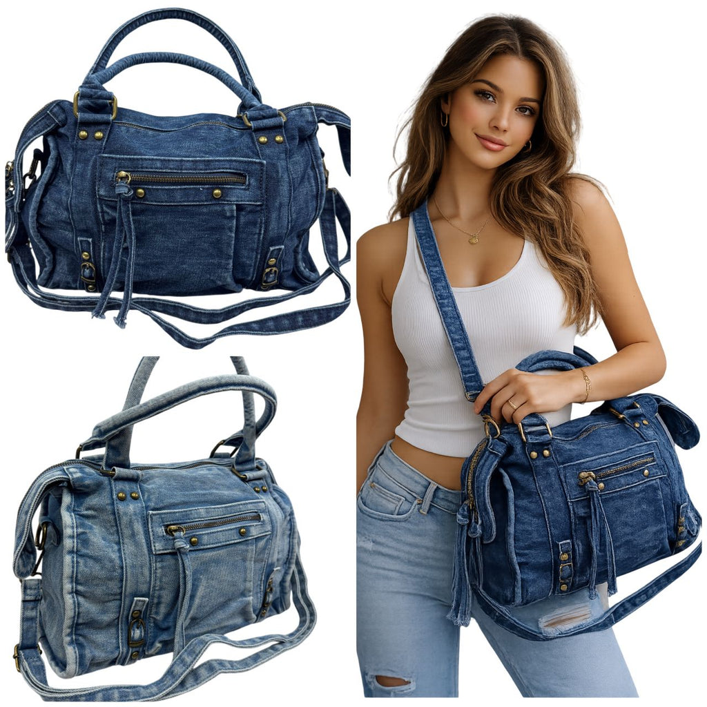 Borsa Sibilla Denim Chiaro