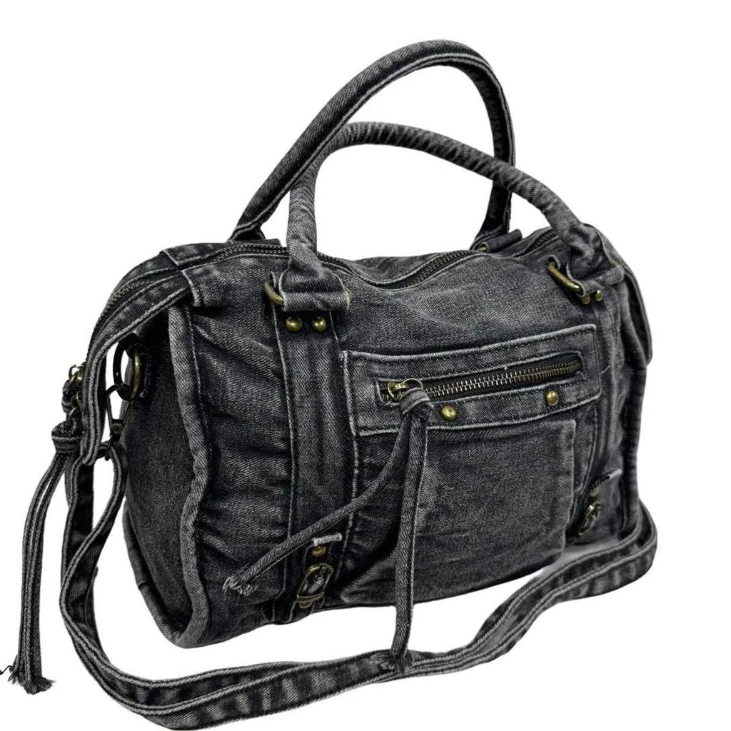 Borsa Sibilla Denim Nero