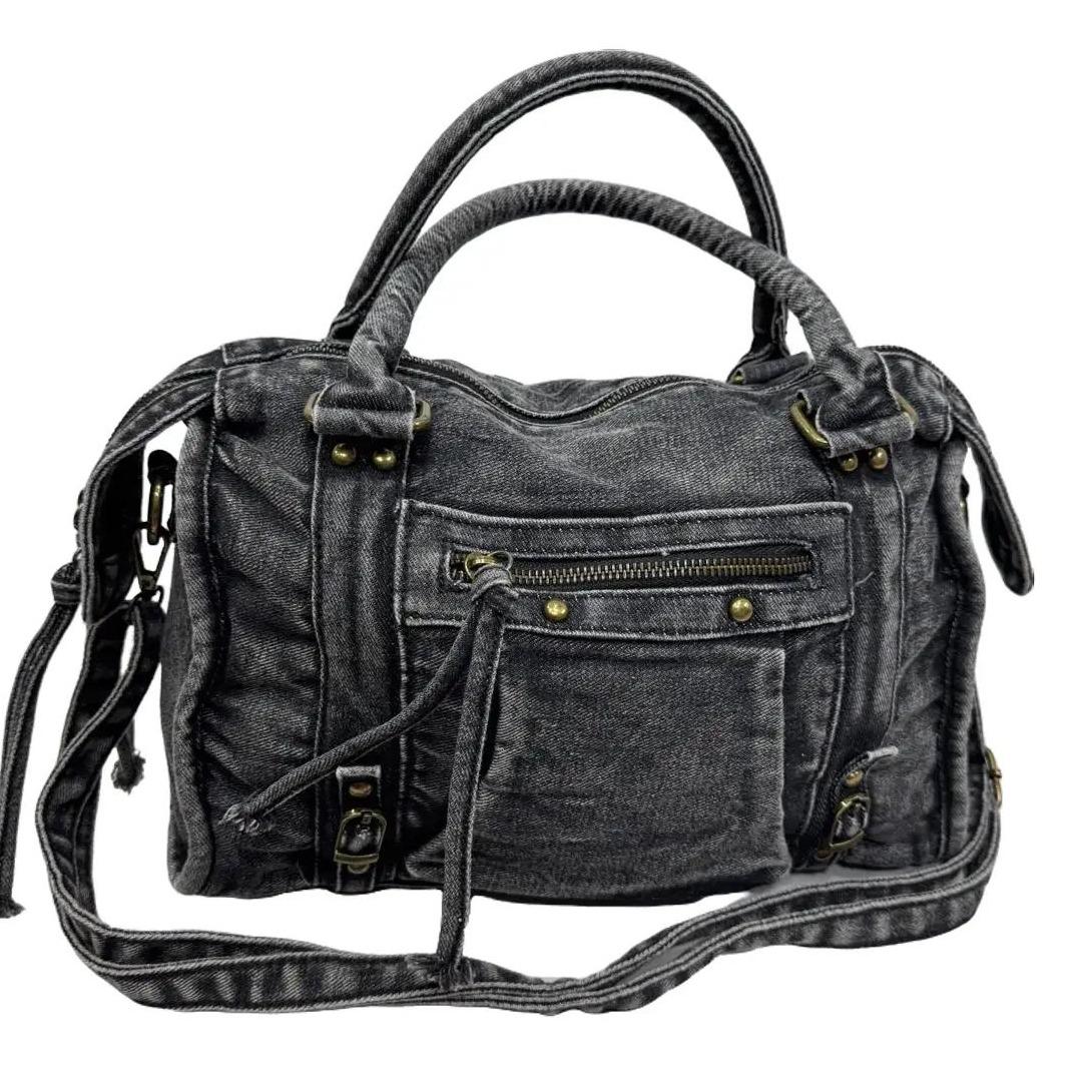 Borsa Sibilla Denim Nero