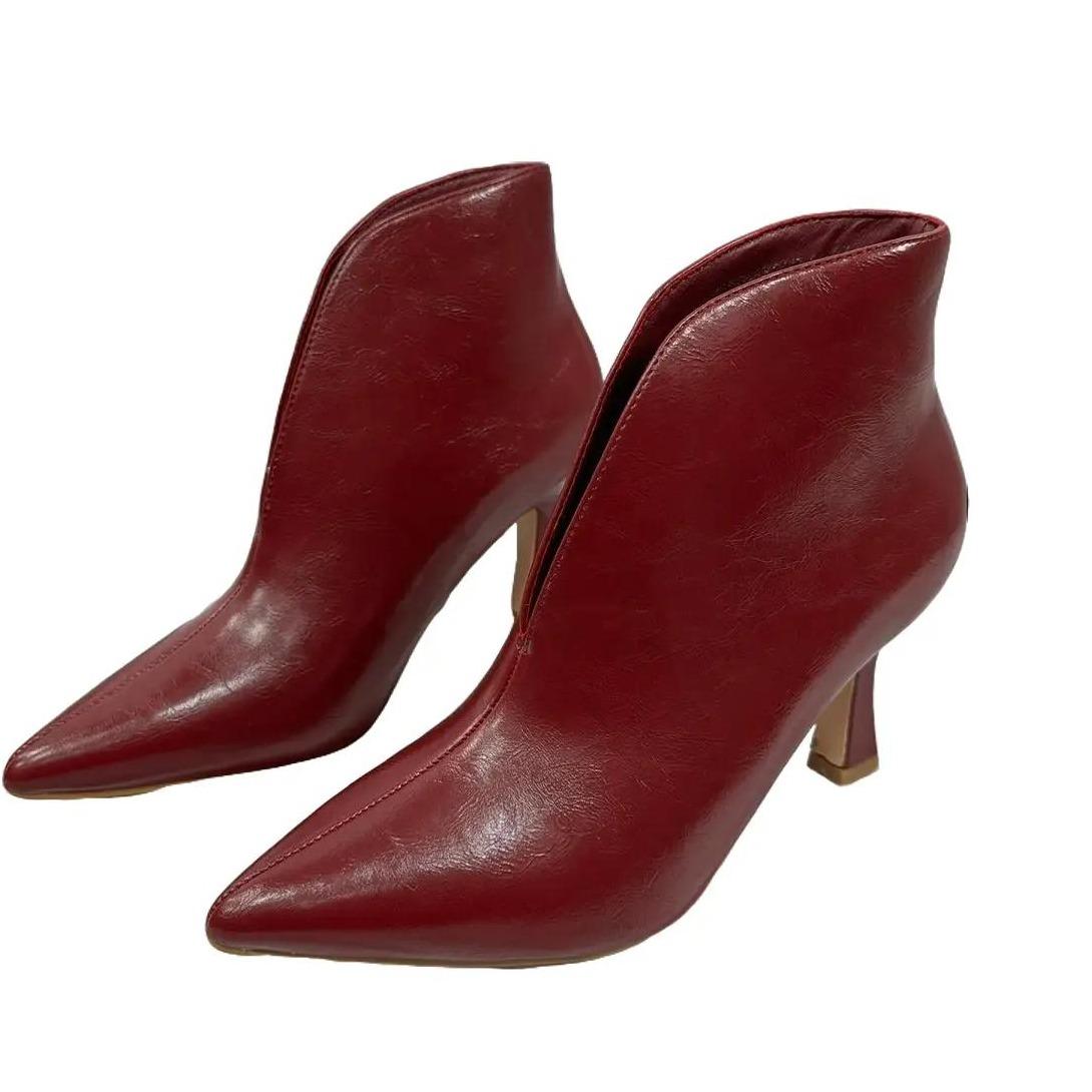 Stivaletto Isotta Rosso Scuro