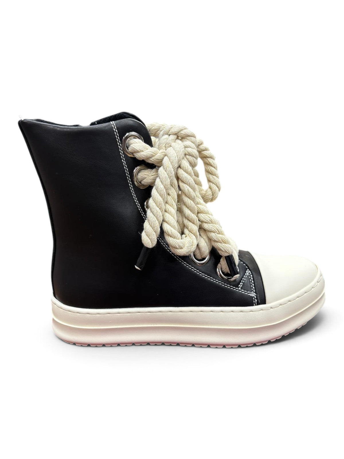 Sneakers High-Top Maxi Lace Nero