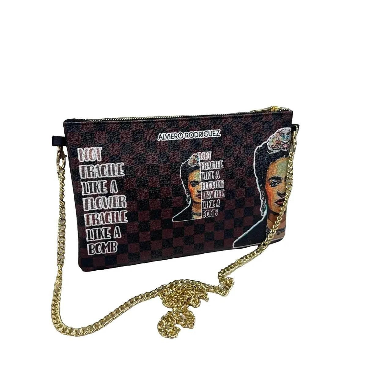Pochette Cleopatra Frida Sfondo Marrone