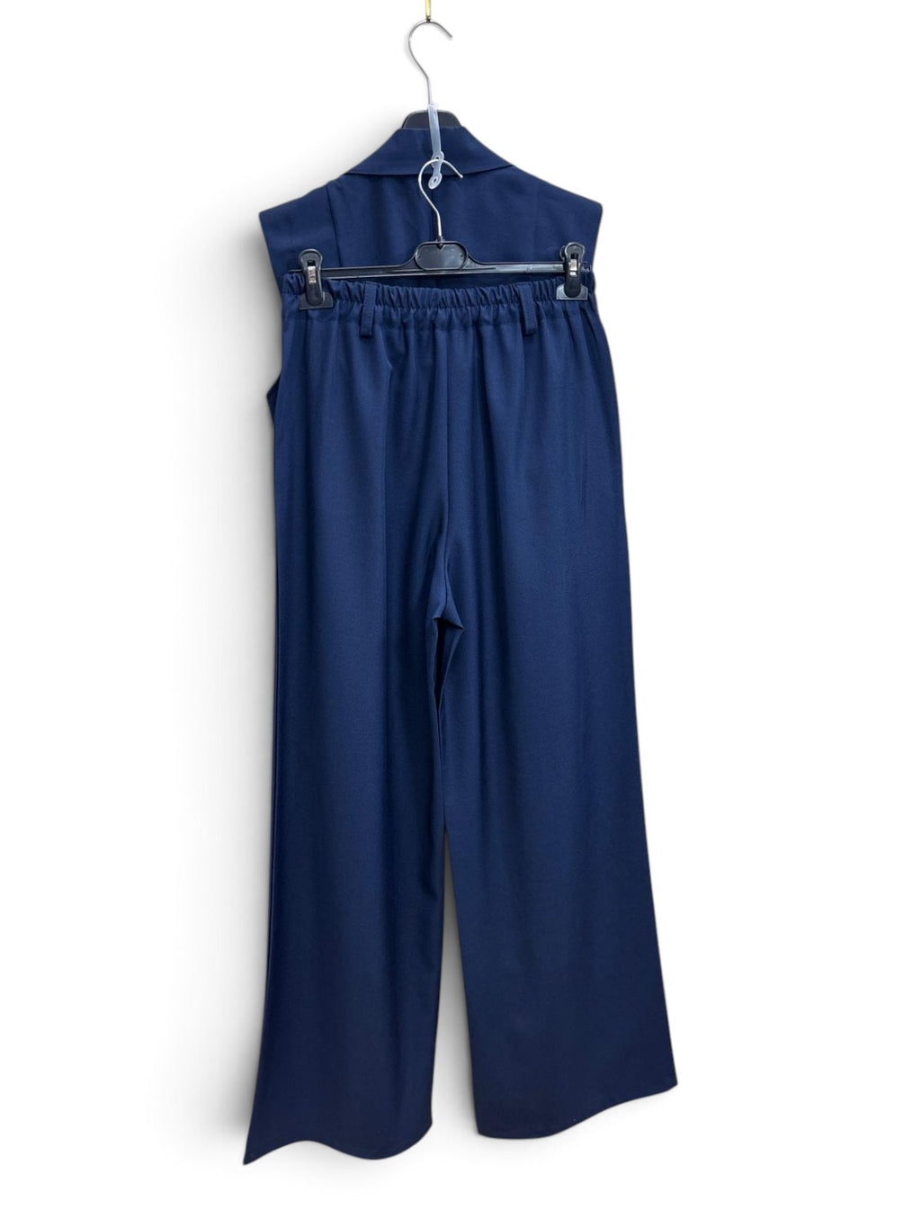 Completo Gilet & Pantalone Palazzo Blu