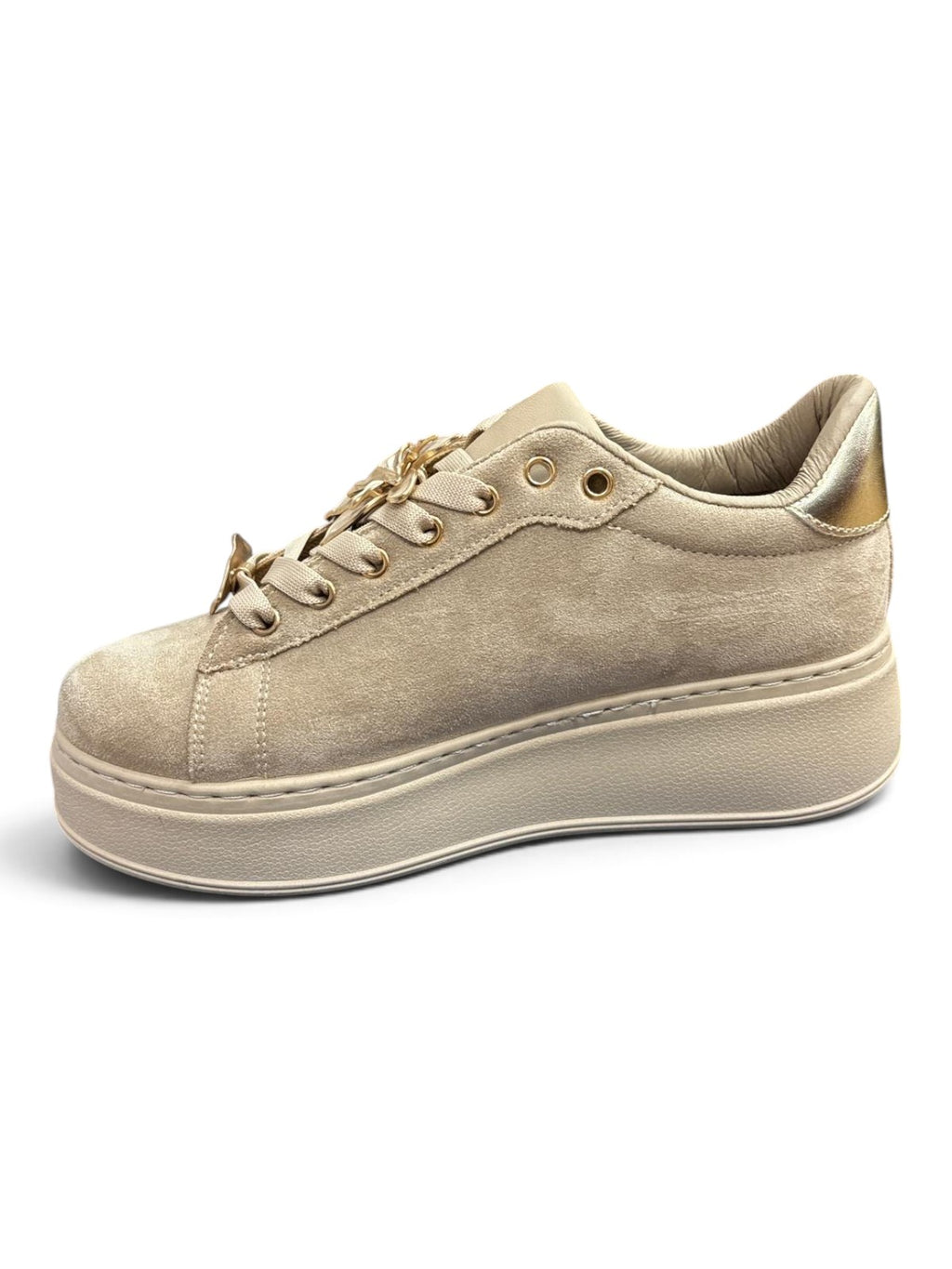 Sneakers Platform Jewel Beige