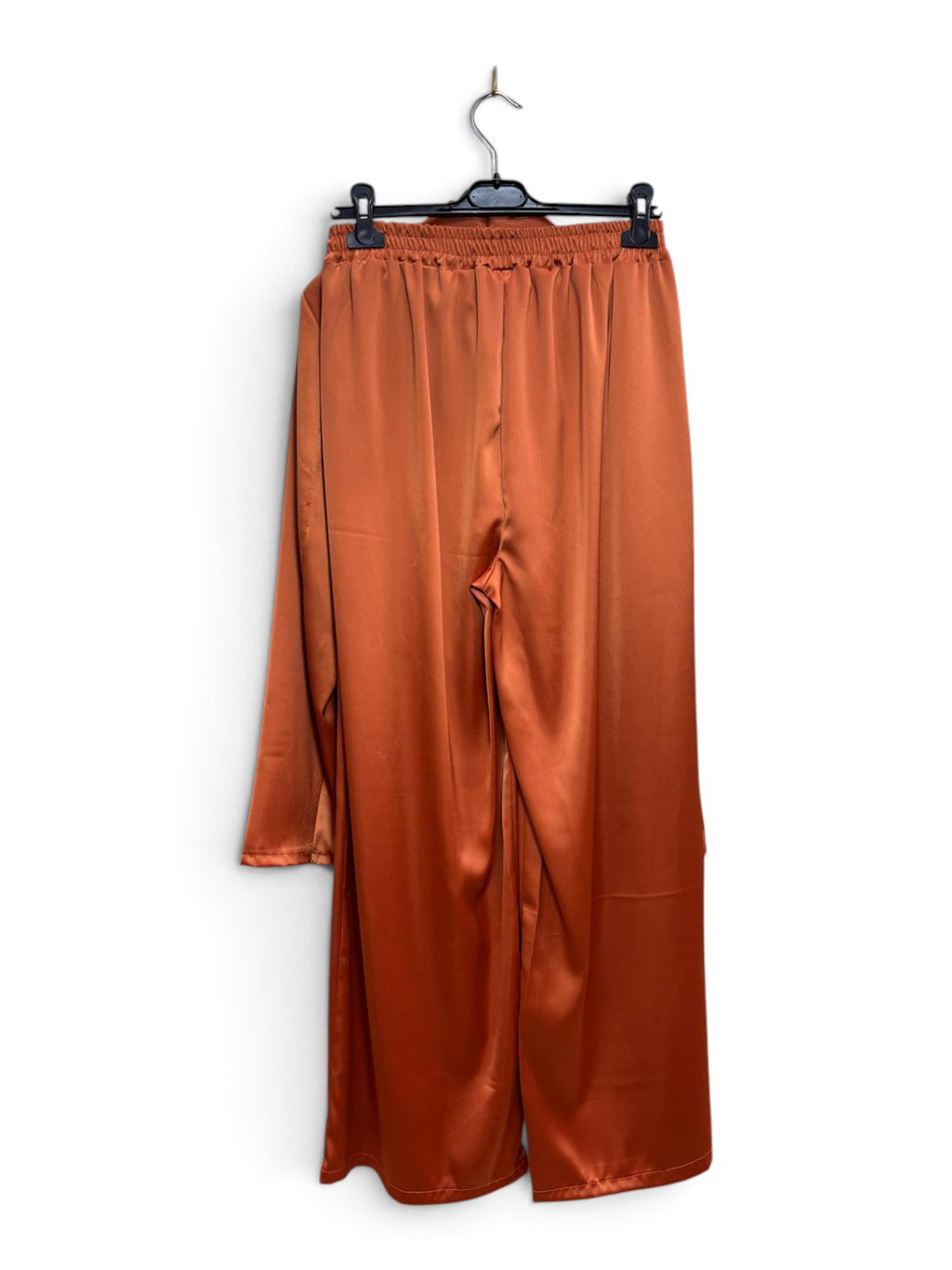 Completo Satin Palazzo Arancione