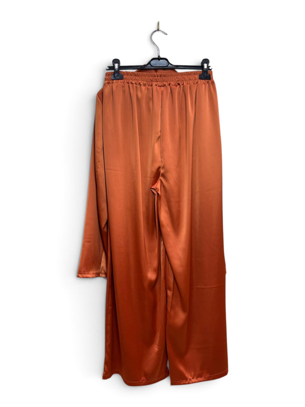 Completo Satin Palazzo Arancione