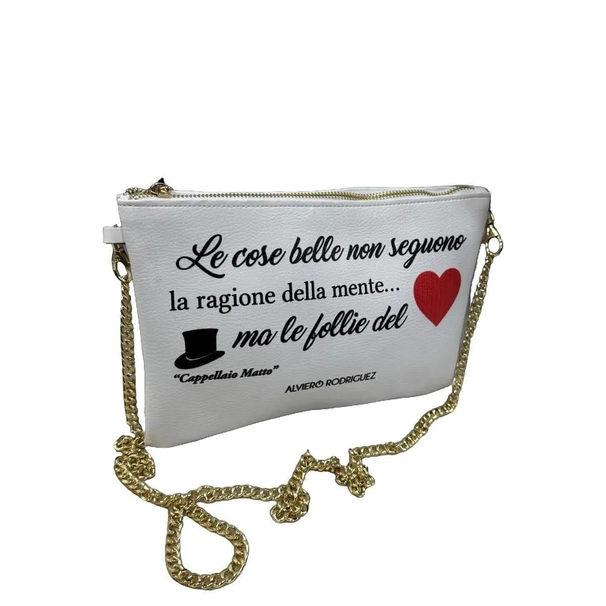 Pochette Cleopatra Frase Cappellaio Matto Sfondo Bianco