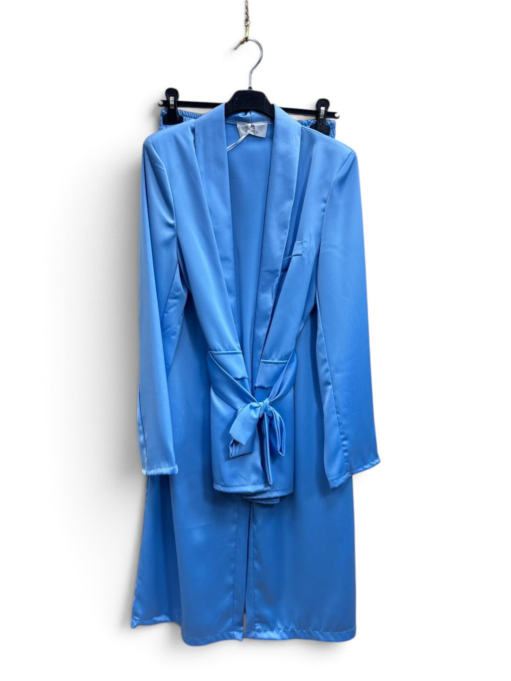 Completo Satin Palazzo Bluette