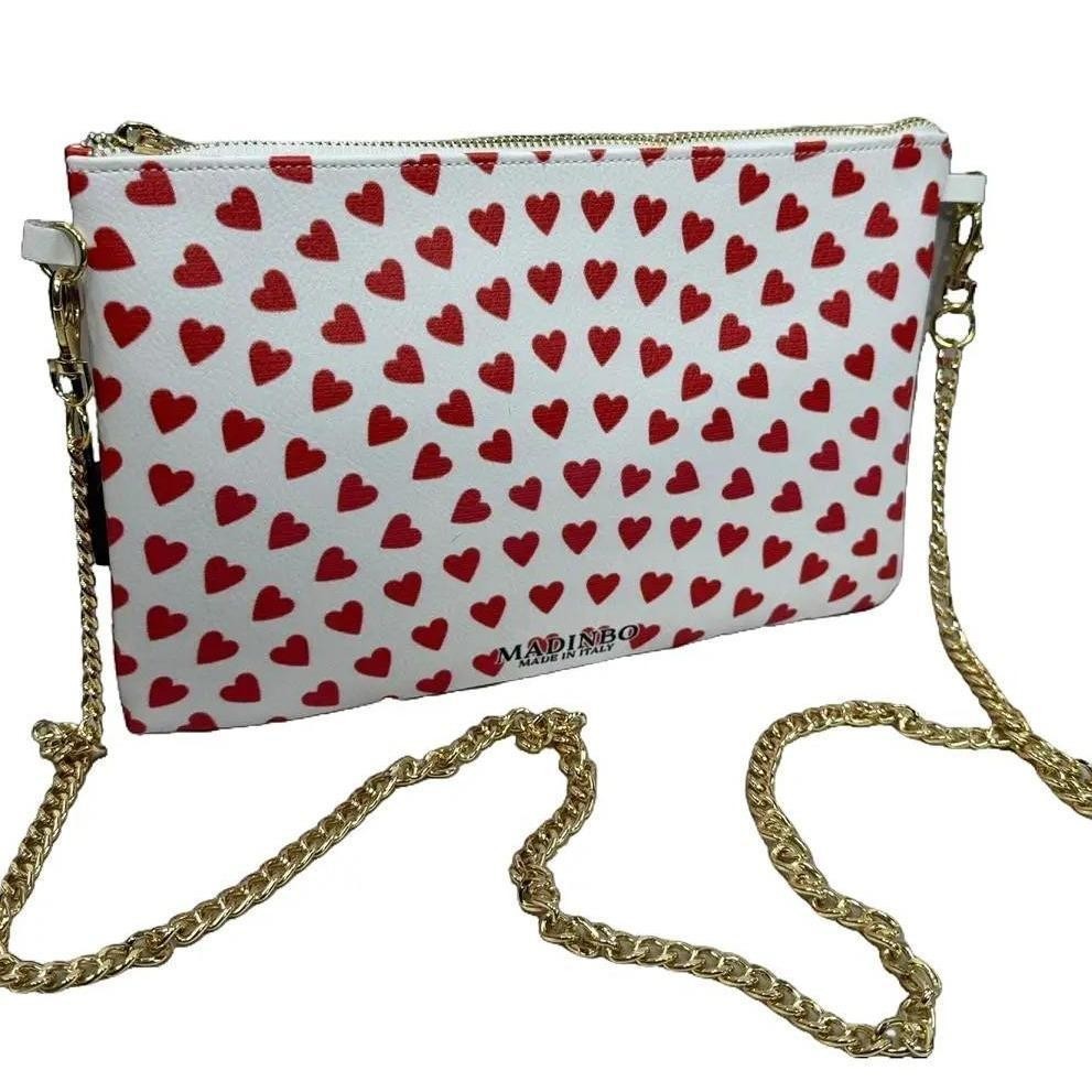Pochette Cleopatra - Cuoricini Sfondo Bianco