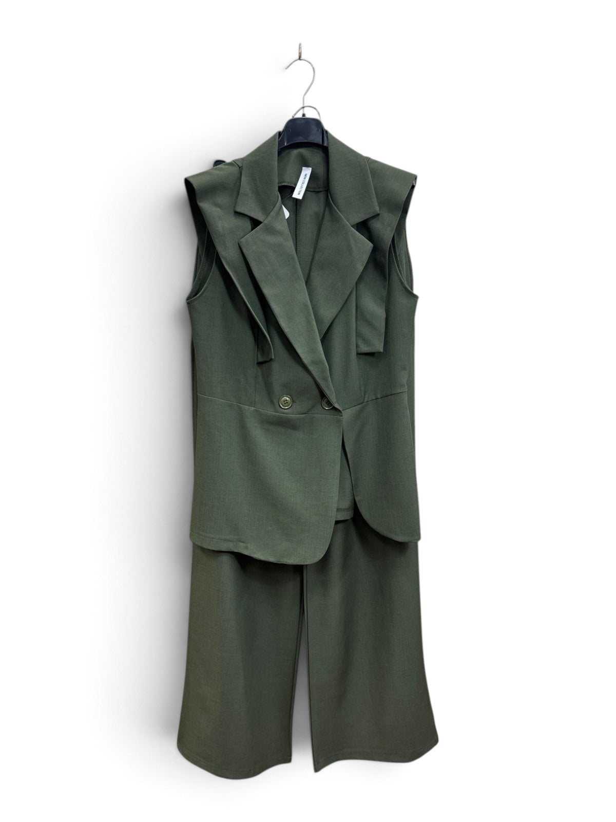 Completo Gilet & Pantalone Palazzo Verde