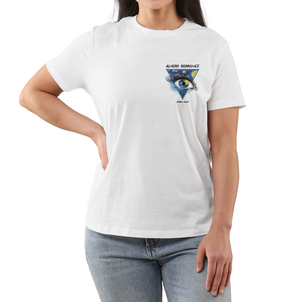 T-Shirt Donna Eye Starry Night