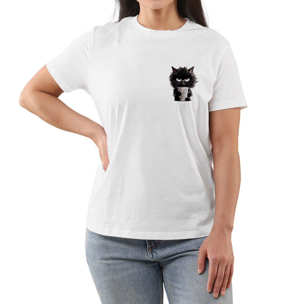 T-Shirt Donna Upset cat