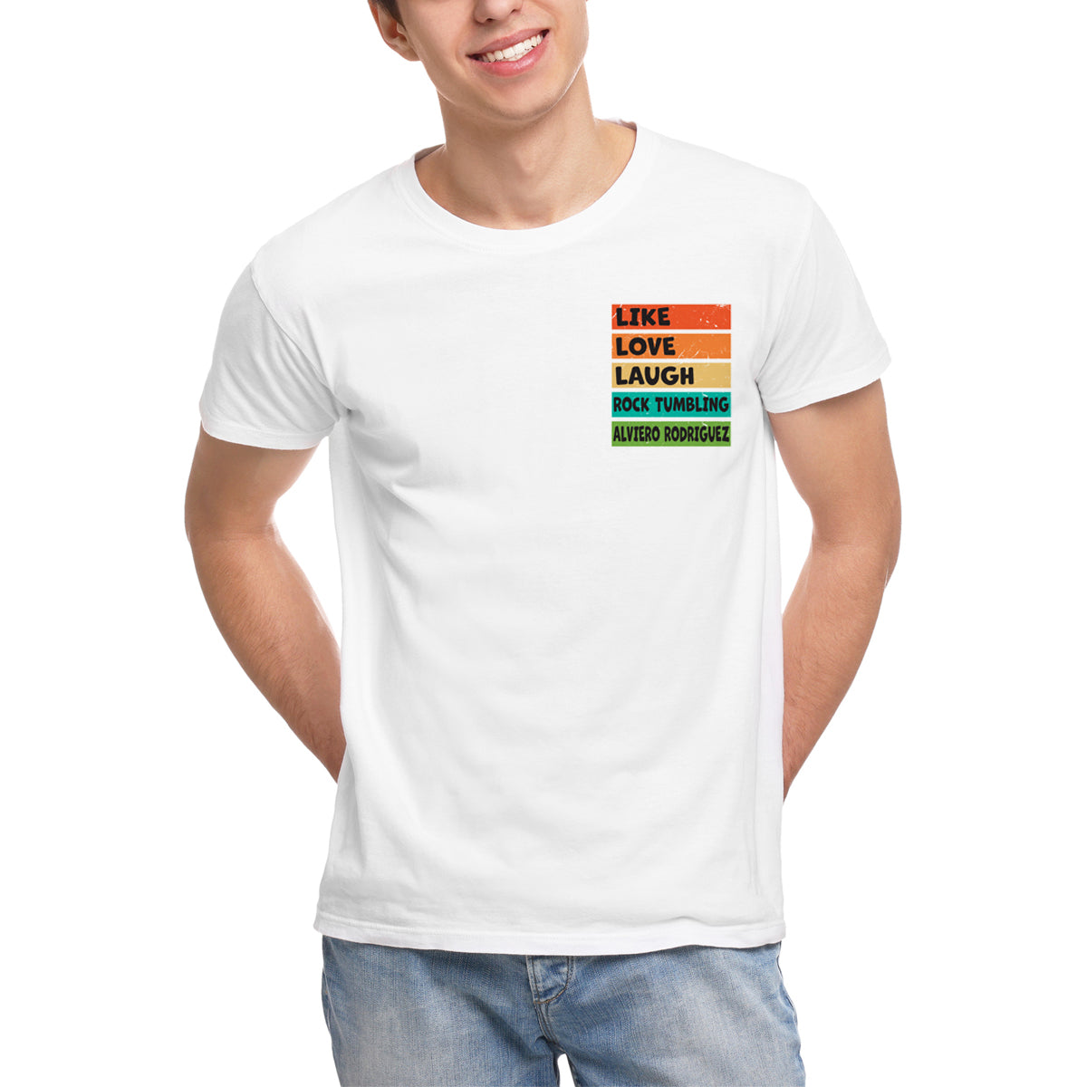 T-shirt Uomo Like love laugh