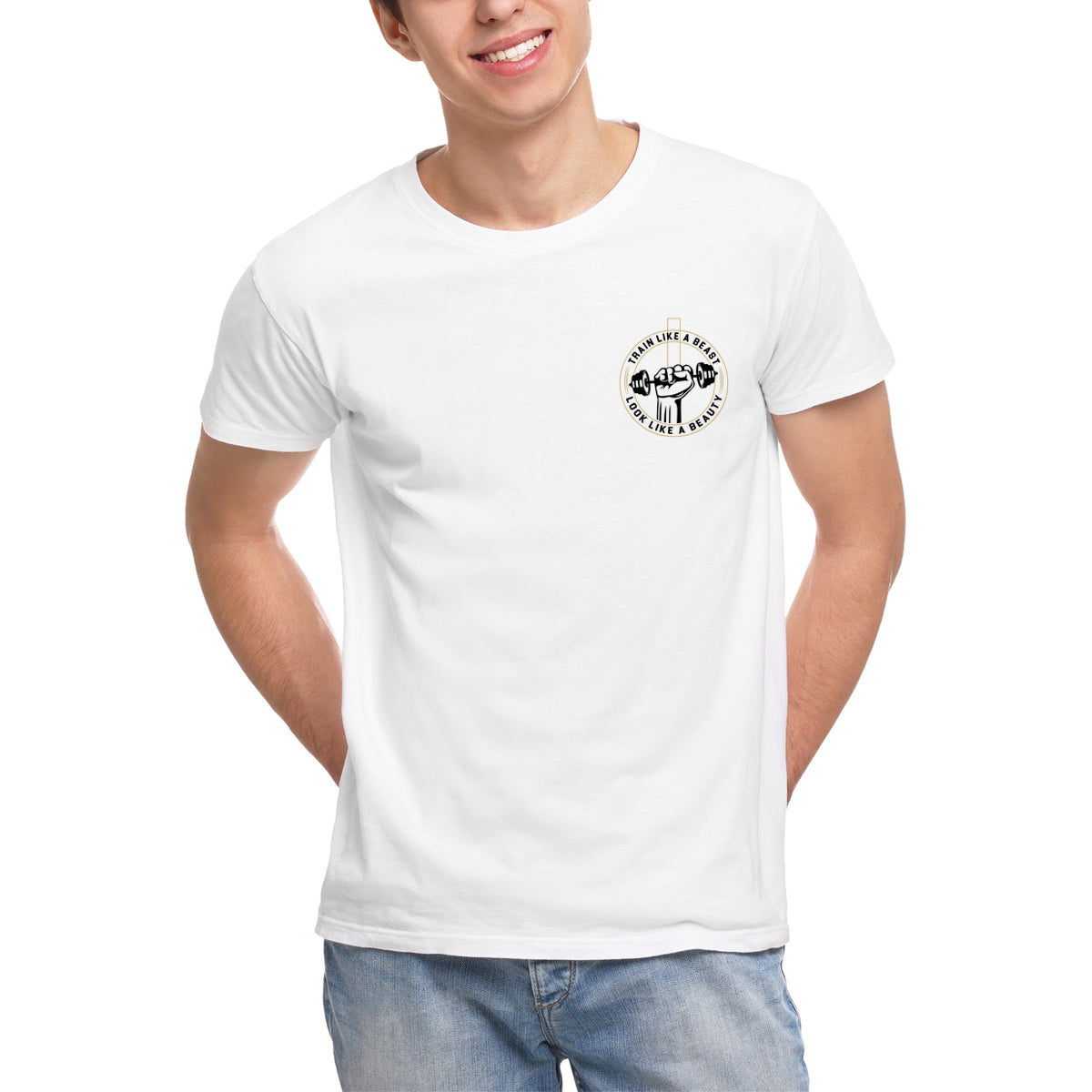 T-shirt Uomo Train like a beast