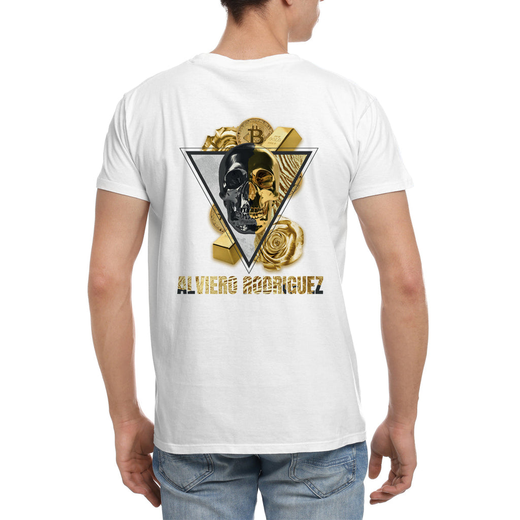 T-shirt Uomo Skull gold