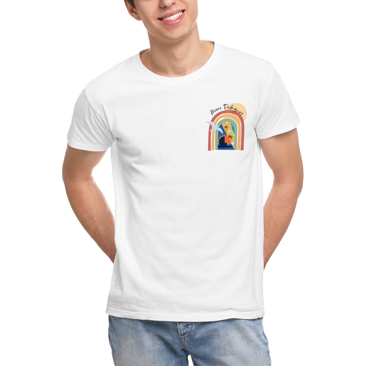 T-shirt Uomo Rainbow beach